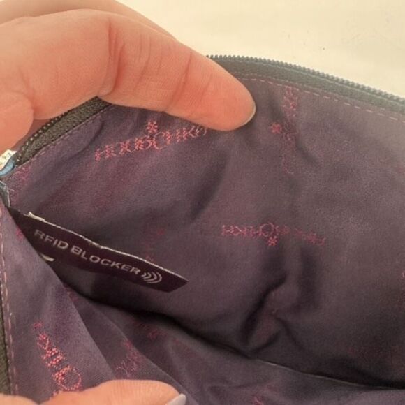 Anuschka Women's Hand Painted Genuine Leather RFID Organizer Wallet Multicolor - Picture 6 of 11